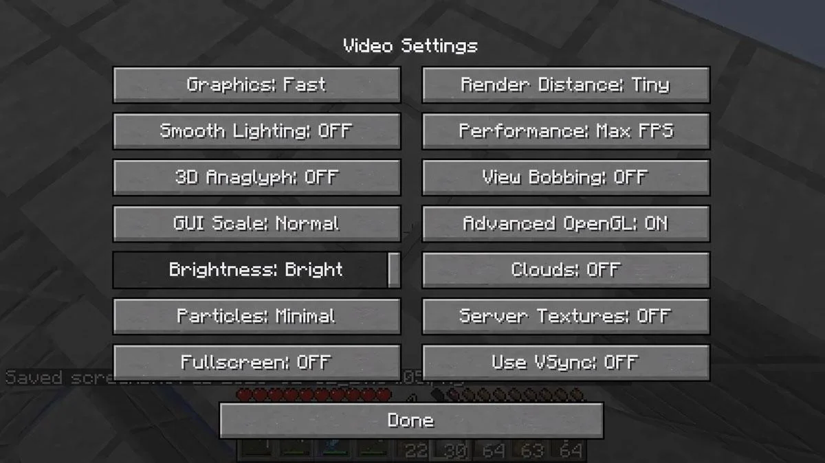 Cách chỉnh Video Settings trong Minecraft PE giúp tăng FPS