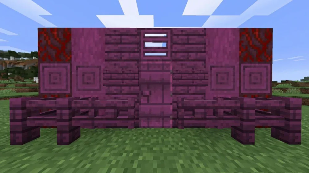 Gỗ Crimson Minecraft pháo đài Nether đỏ nham thạch