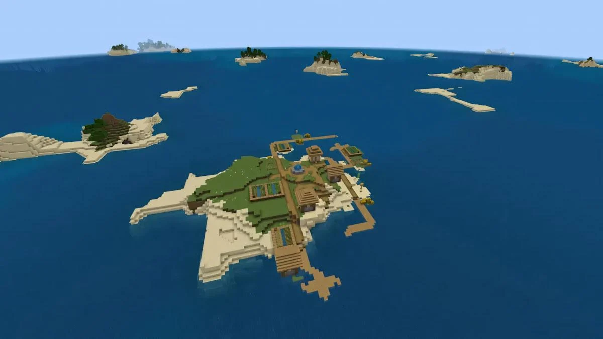 Plains island giữa Cold Ocean cạnh buried treasure