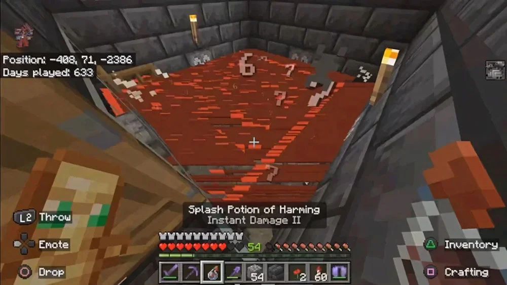 Infested Minecraft tạo Silverfish khi thực thể bị tiêu diệt