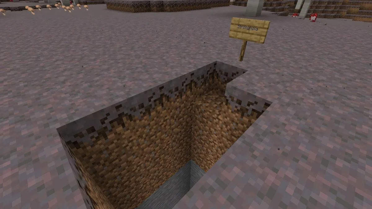Mushroom island giữa đại dương không mob hostile