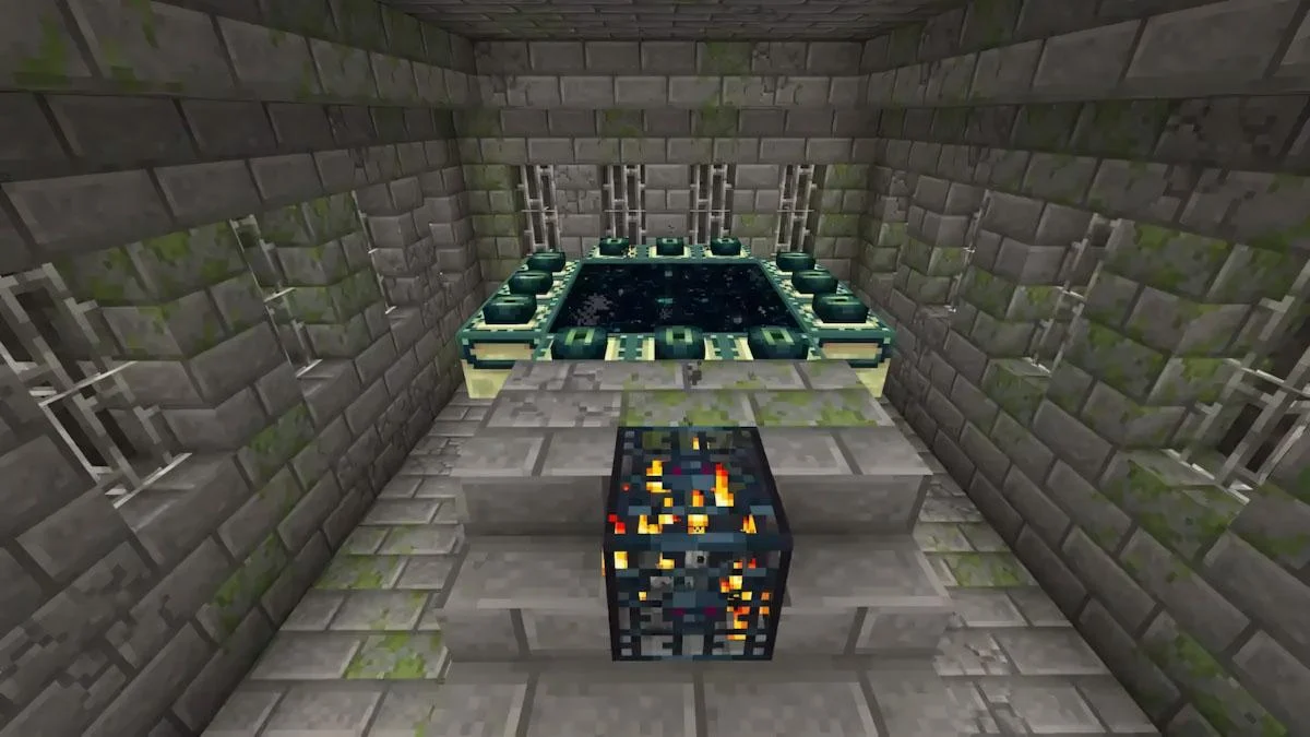 Stronghold chứa End Portal cạnh Amethyst geode dưới lòng đất