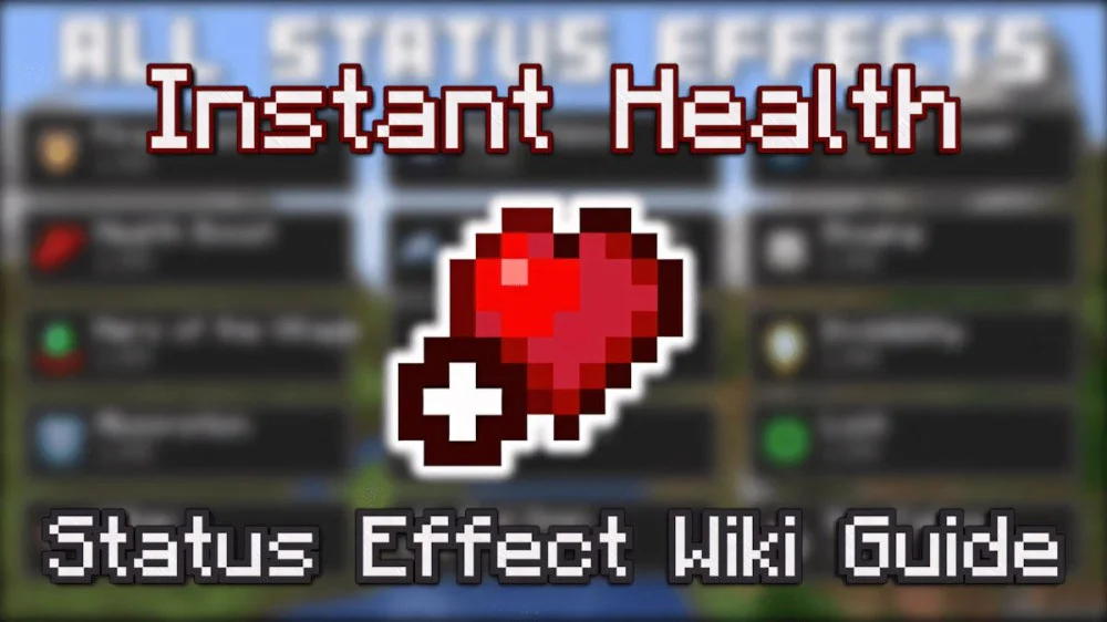 Hiệu ứng Instant Health Minecraft hồi máu tức thì