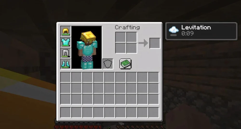 Levitation Minecraft nâng người chơi bay giữa không trung