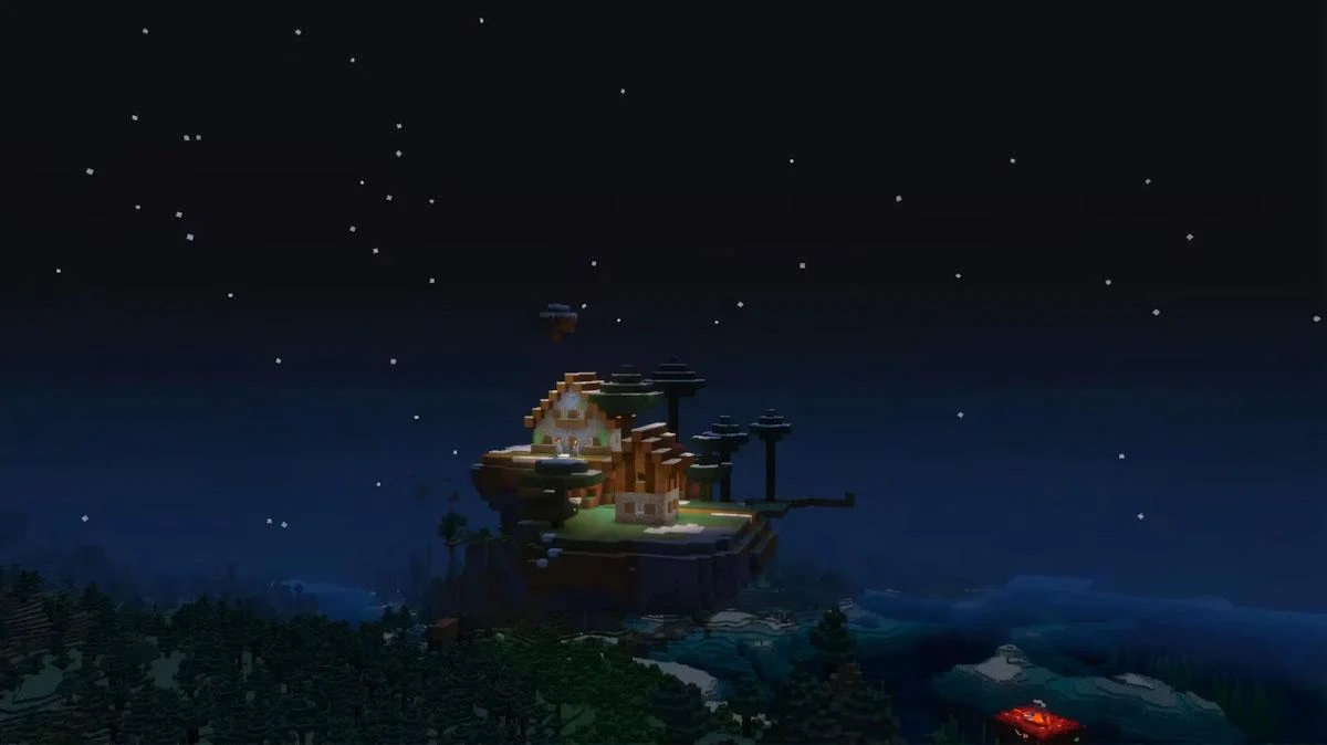 Floating Taiga Village với nhà dân treo lơ lửng