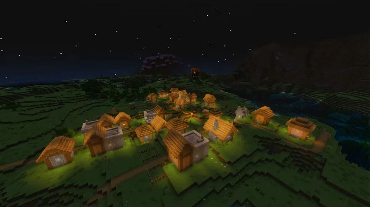 Plains village chứa năm Blacksmith gần spawn