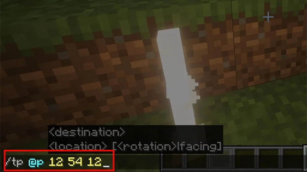 Hướng dẫn dùng lệnh tp Minecraft để dịch chuyển