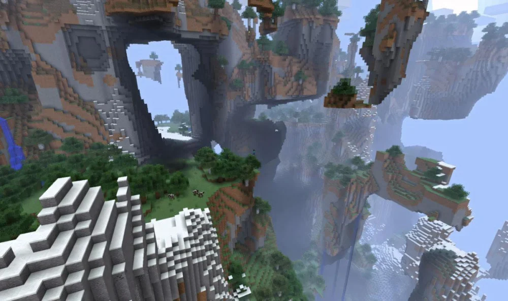 Amplified World núi cao hiểm trở cùng vực sâu khổng lồ