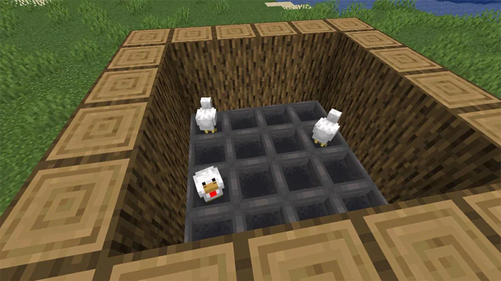 Minecraft trứng có xác suất nở gà khi ném