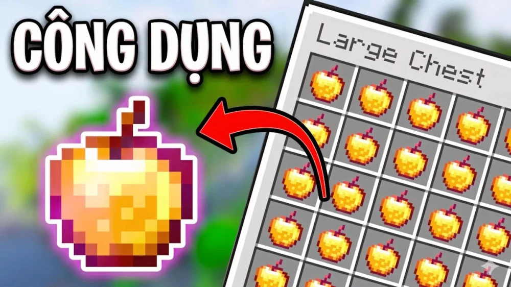 Minecraft táo vàng phù phép thuần hóa ngựa hiếm