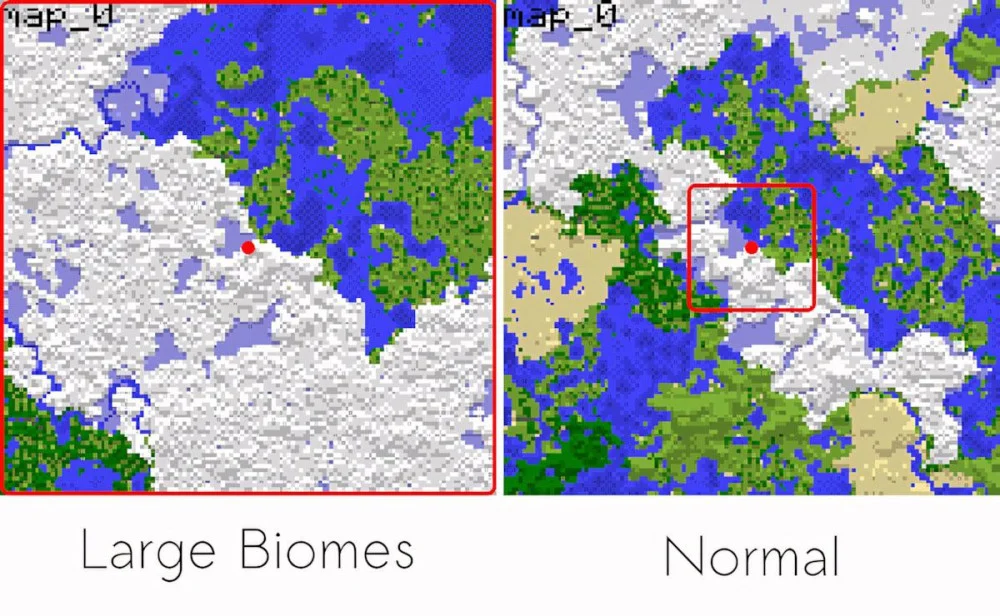 Large Biomes khám phá biome khổng lồ kéo dài bất tận