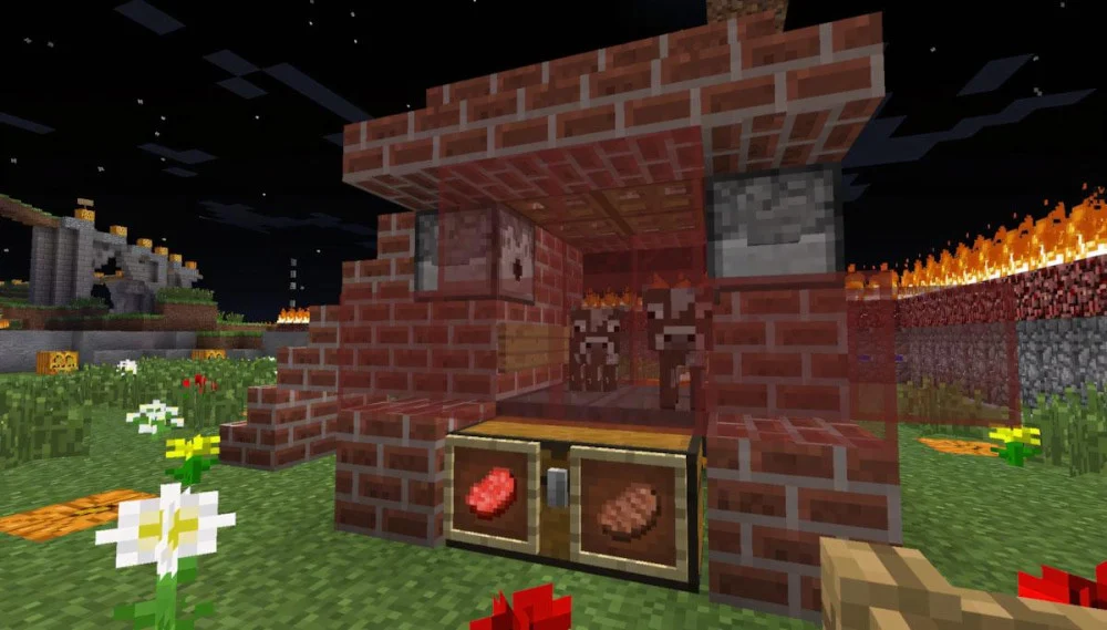 Minecraft Steakatron 2000 tự động thu thịt rương