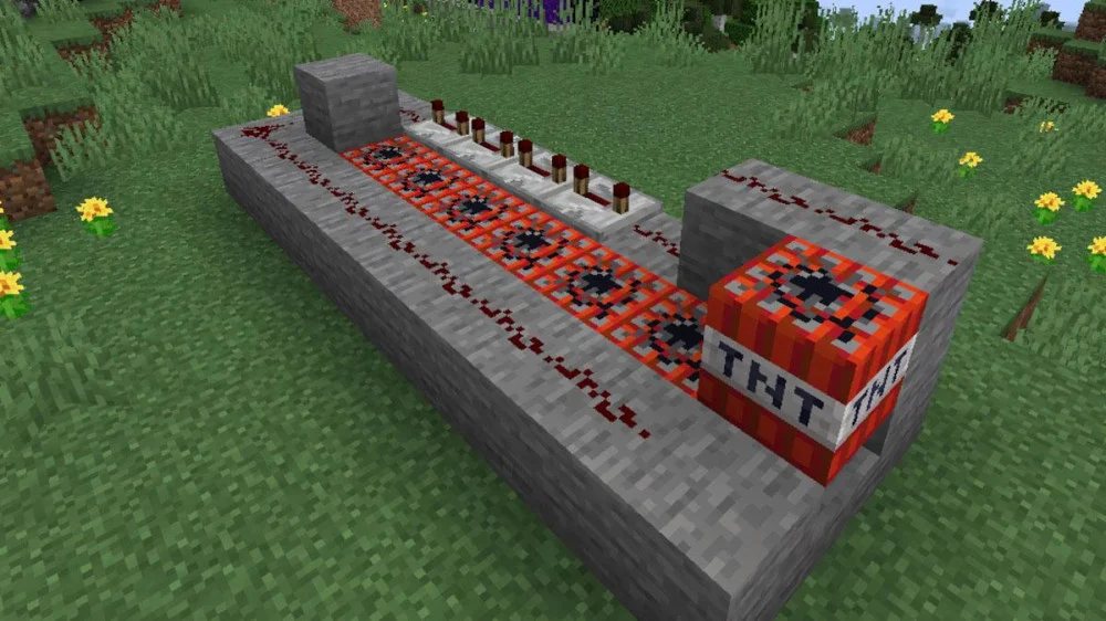 Kỹ thuật kích nổ TNT bằng mạch Redstone