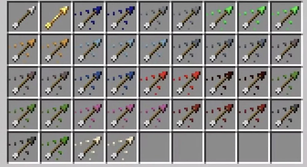 Top các mũi tên độc quyền của Minecraft