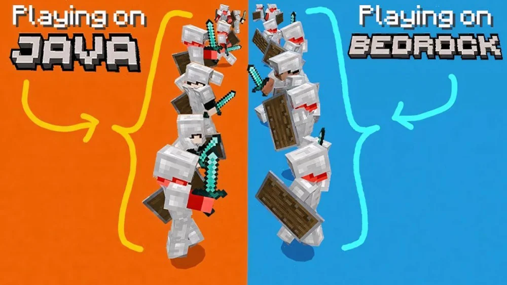 Java server vs Bedrock Realms Minecraft multiplayer