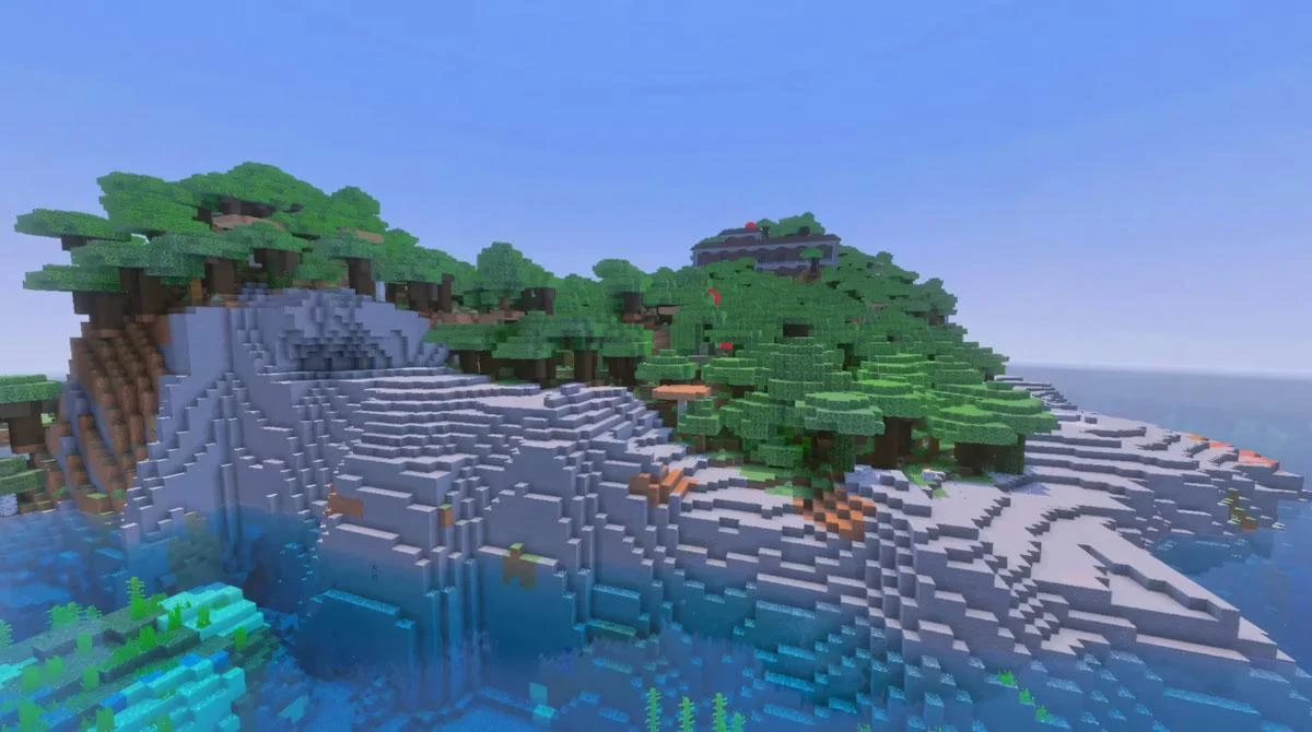 Woodland Mansion trên Dark Forest island cạnh Stony Shore