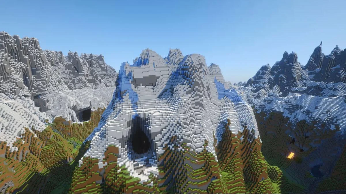 Frozen Peaks nằm giữa vòng Jagged Peaks khép kín