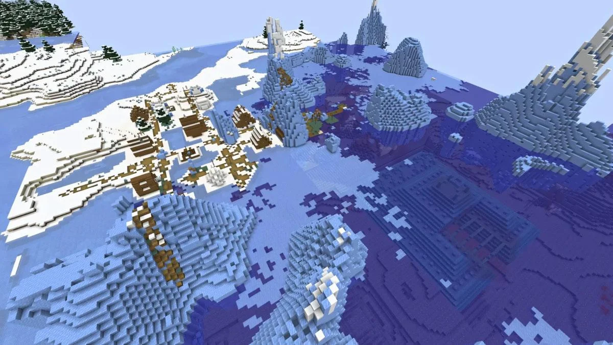 Frozen village cạnh shipwreck và igloo bí mật