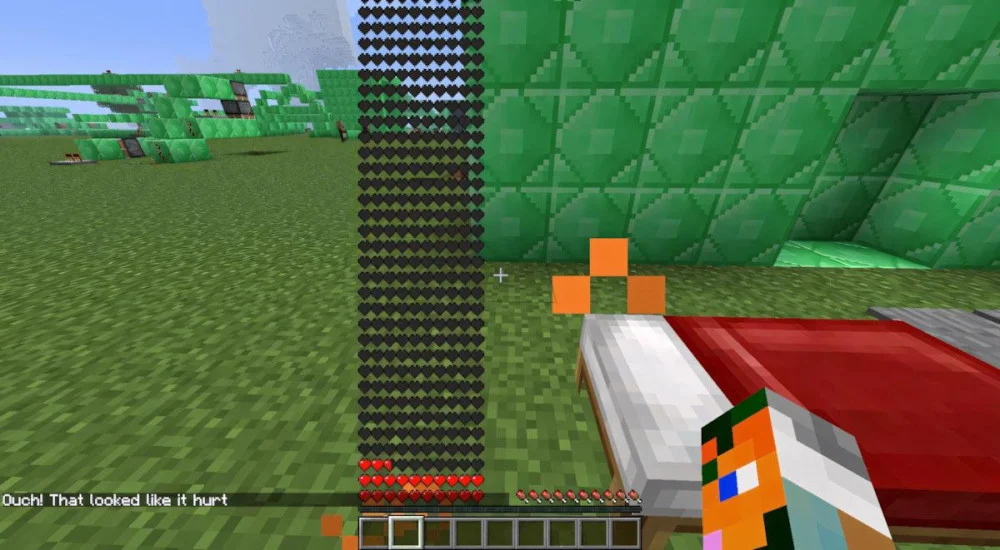 Hiệu ứng Health Boost Minecraft bổ sung thêm trái tim dự trữ