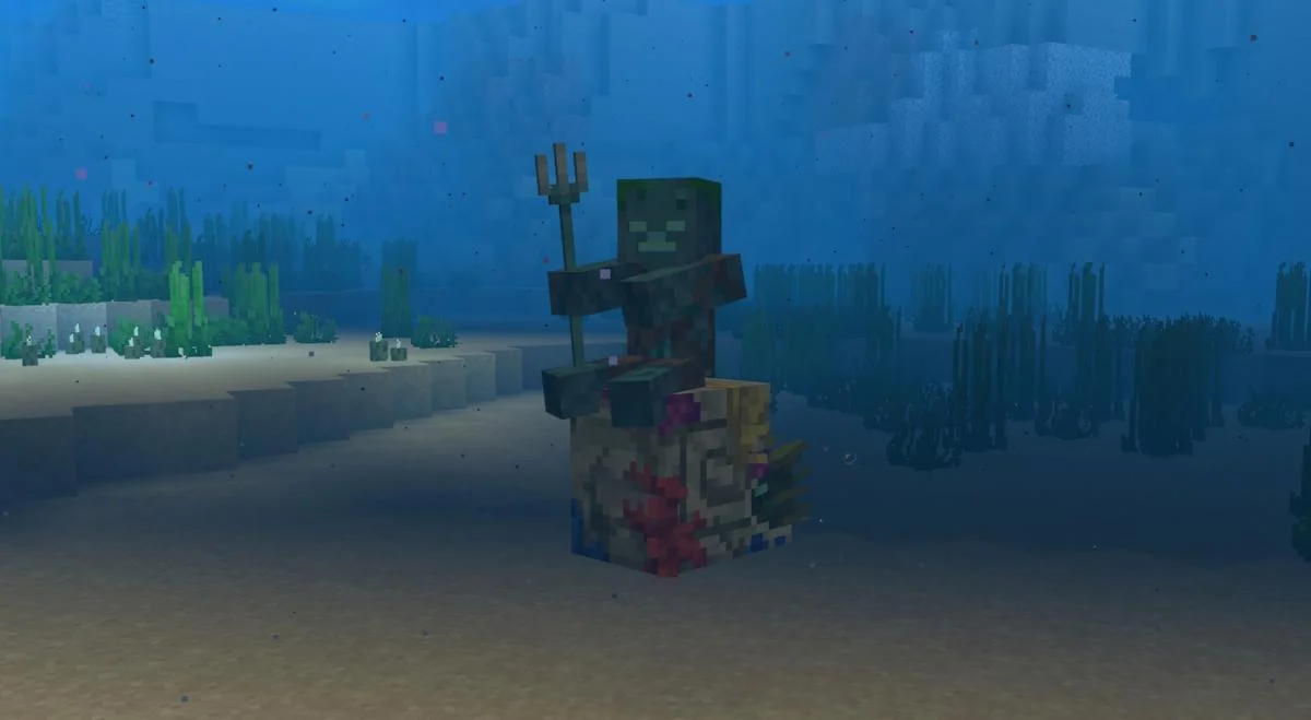 Minecraft giới thiệu Zombie Nautilus san hô tại vùng biển ấm áp