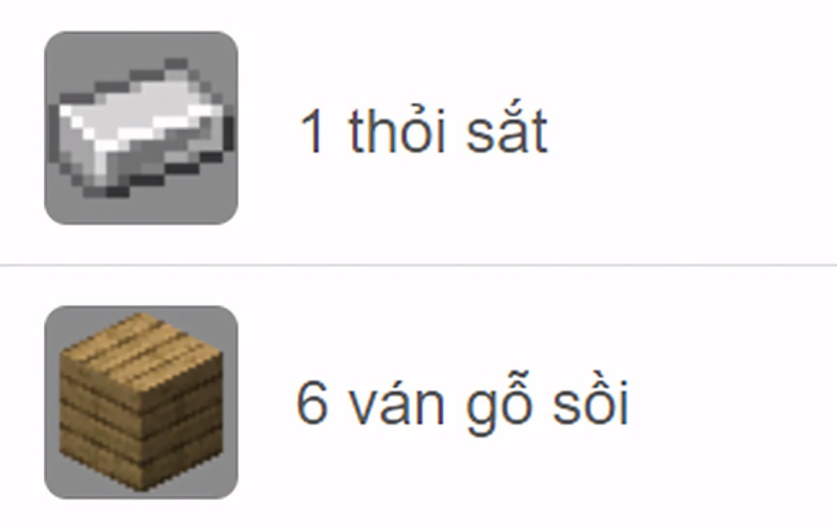 Ghi nhớ các khối cần thiết