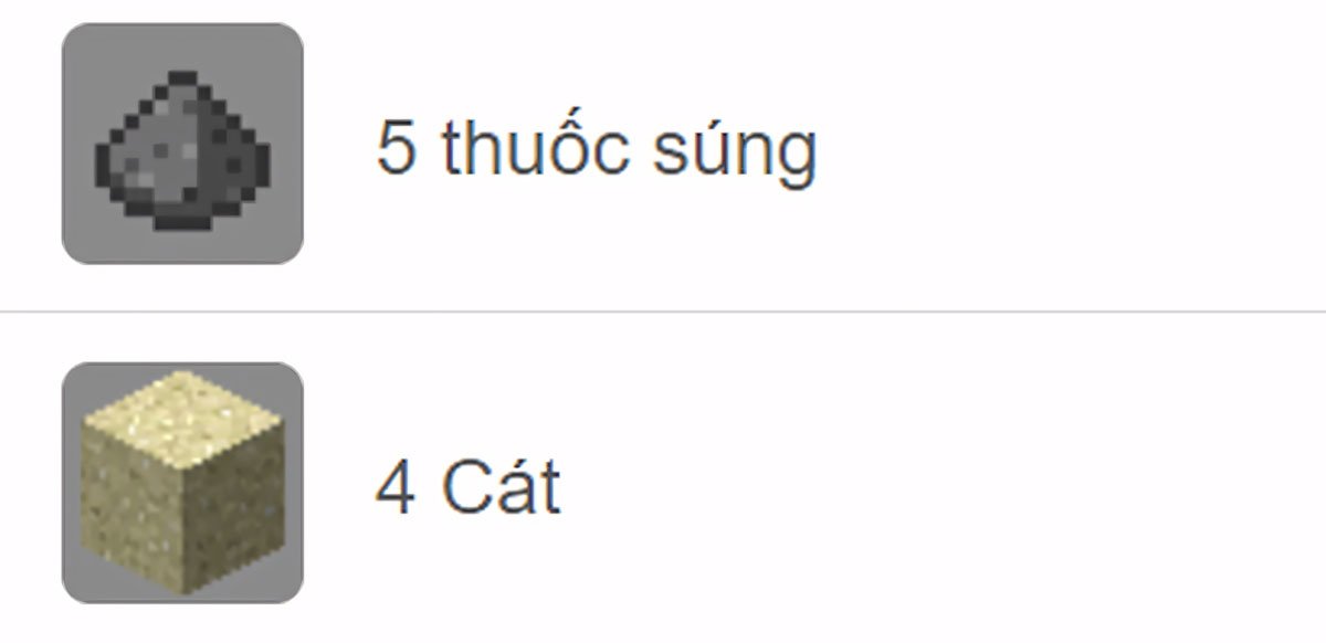Các khối nguyên liệu chính