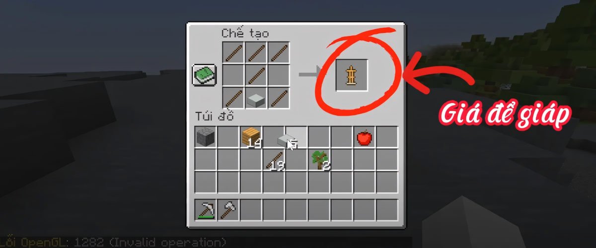 Tạo ra giá để giáp trong Minecraft