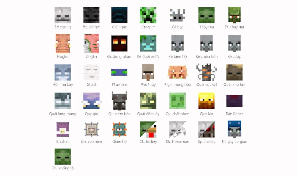 Những sinh vật đặc biệt Minecraft từ đại dương đến thế giới End