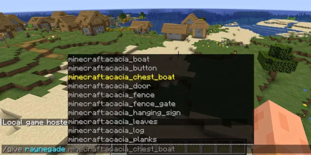 Danh sách mã lệnh hiệu ứng Minecraft