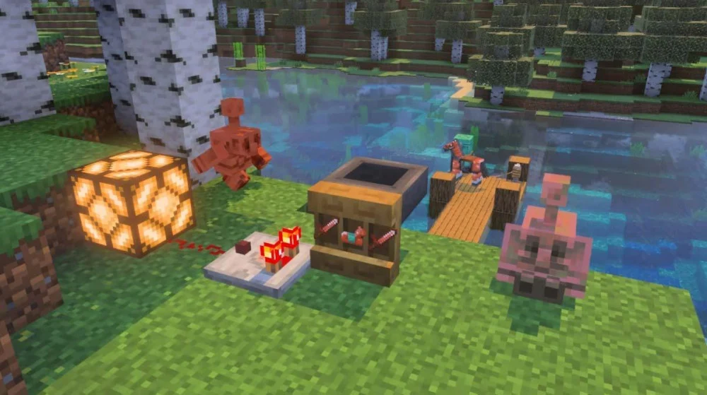 Sửa tường đá cuội, Chicken Jockey crash, âm thanh Dispenser và Zombie spawn quá gần