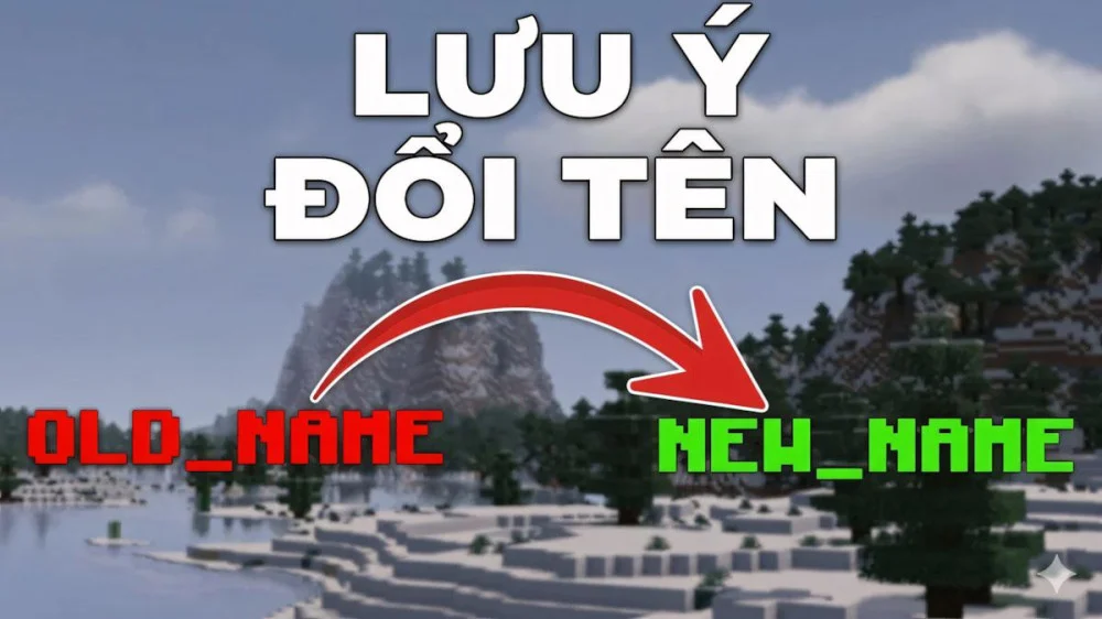 Lưu ý quan trọng khi đổi tên tránh lỗi và mất username cũ