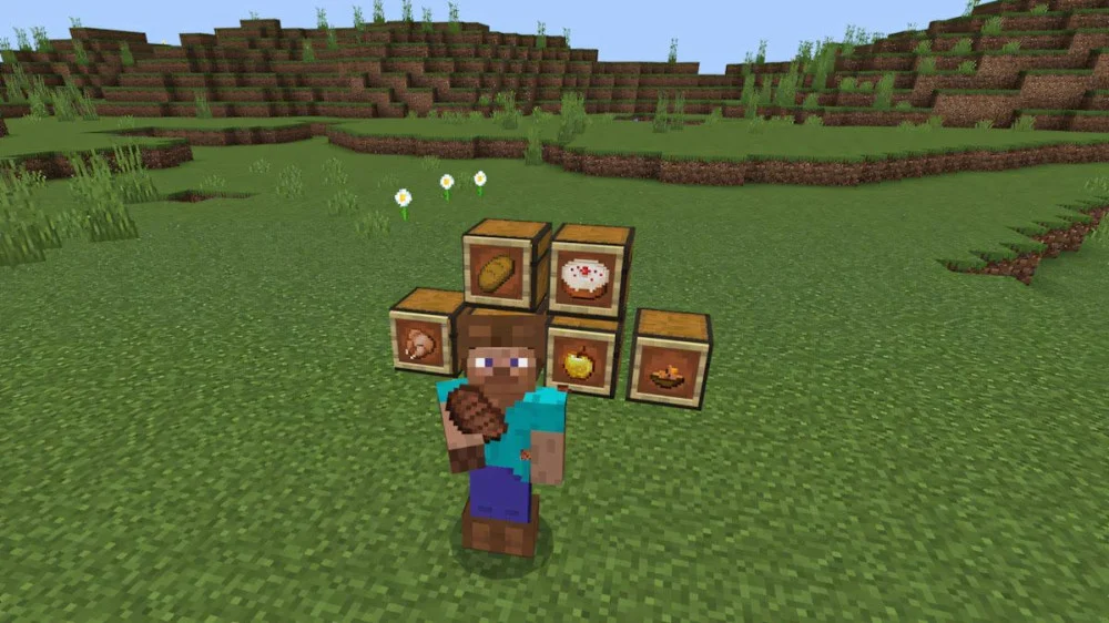 Ăn trong Minecraft Sinh tồn Java Bedrock Pocket Edition