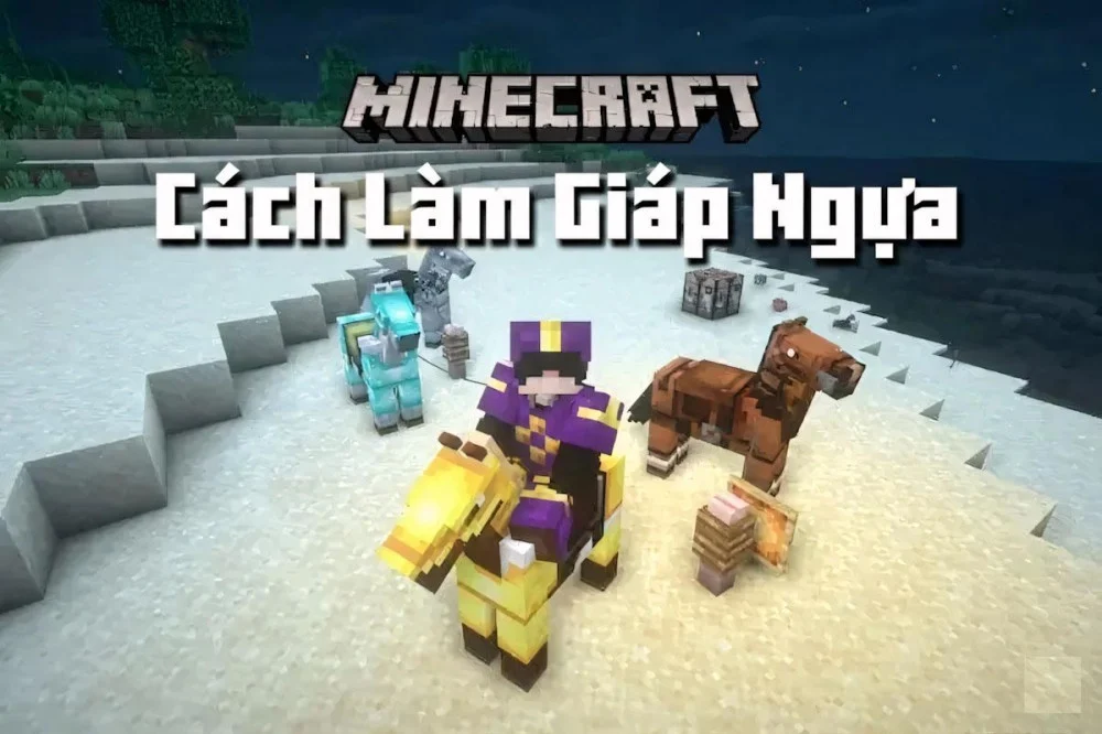 Cách Làm Giáp Ngựa Trong Minecraft  | Giáp Sắt, Giáp Vàng và Giáp Kim Cương