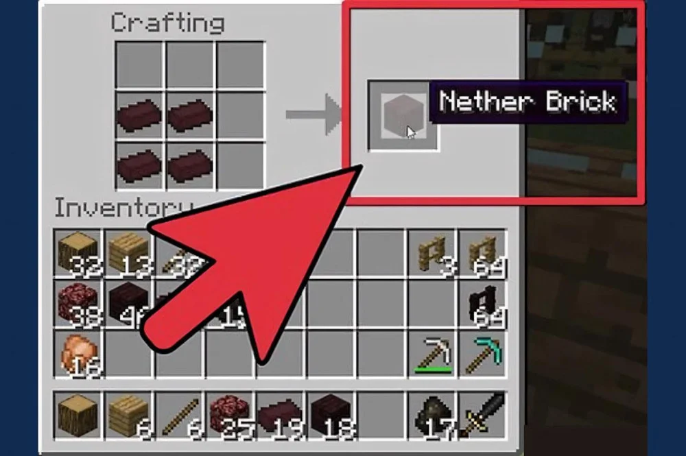 Cách chế tạo Hàng rào gạch Nether đỏ