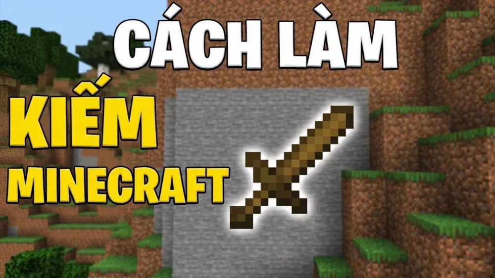 Cách Làm Kiếm Minecraft ⚔️️| Kiếm Gỗ, Kiếm Phù Phép, Kiếm Vàng,...