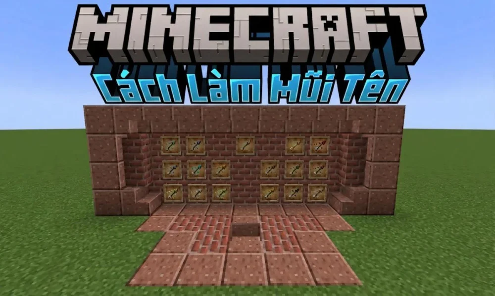 Cách Làm Mũi Tên Trong Minecraft | Sở Hữu Tên Độc, Tên Lửa,...