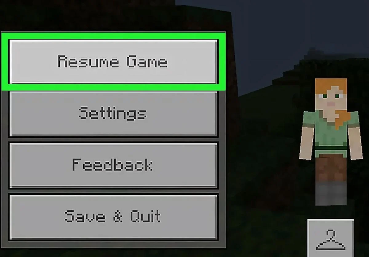 Chọn Resume Game