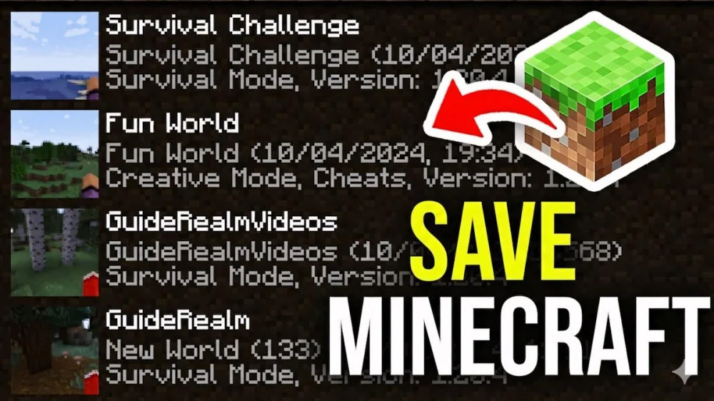 Cách Save Minecraft  | Lưu, Backup và Chuyển Thế Giới Giữa PC/Mac với Điện Thoại
