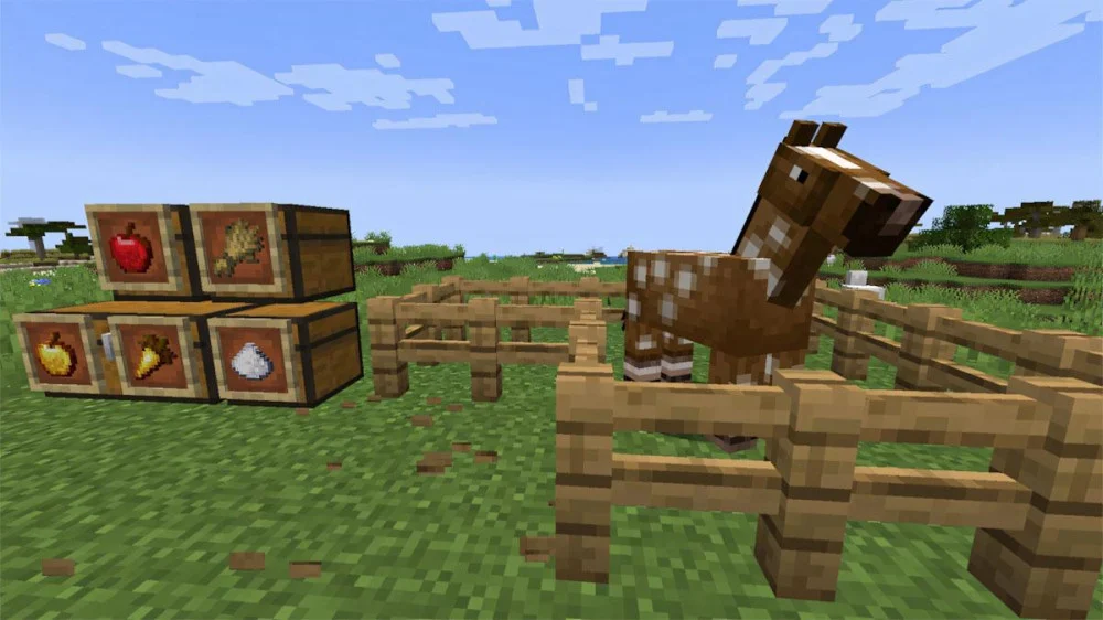 Minecraft thuần hóa ngựa tăng thân mật 0–100