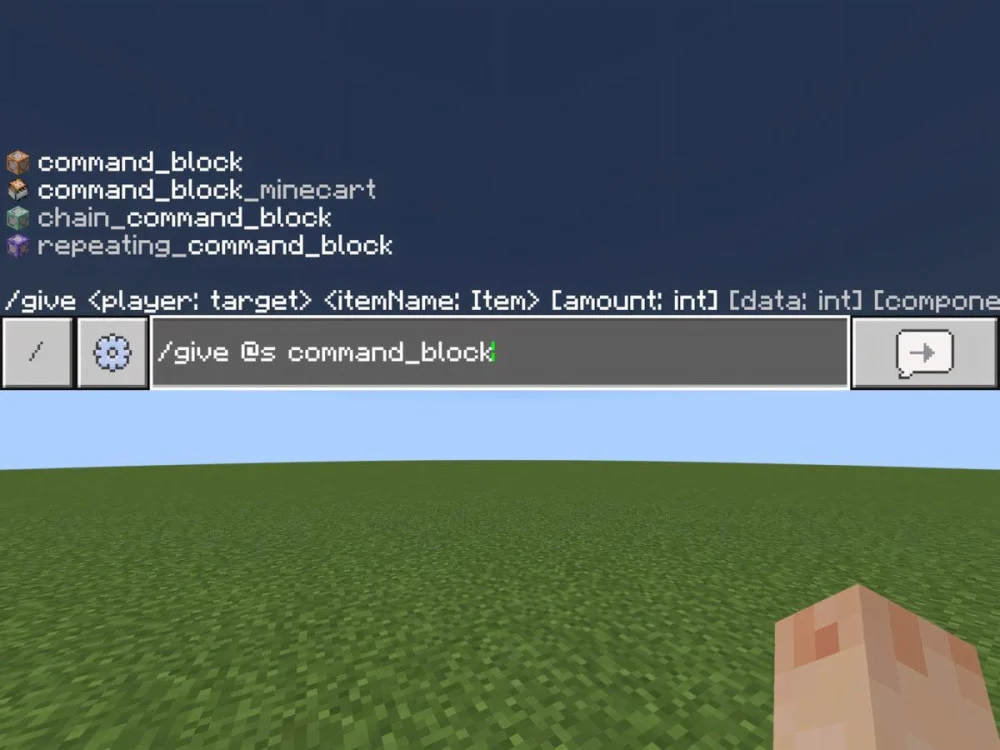 Hướng dẫn nhập lệnh Minecraft qua khung chat