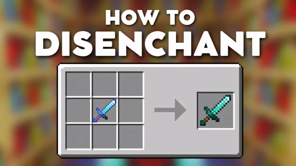 Minecraft Grindstone xóa phù phép lấy lại XP