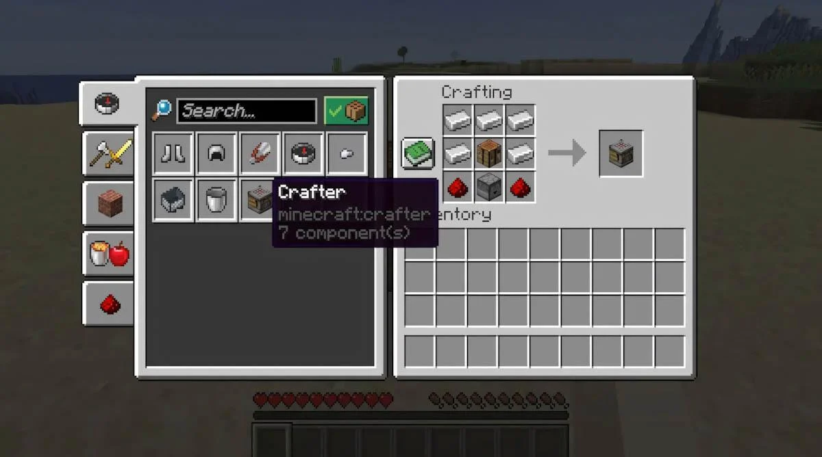 Crafter tối ưu hóa dây chuyền sản xuất trong Minecraft