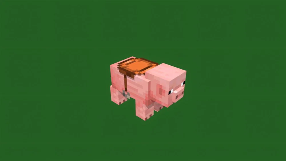 Minecraft yên ngựa dùng cho ngựa lừa la lạc đà heo và strider