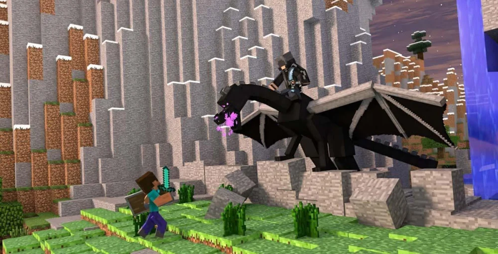 Ender Dragon nhận sát thương cận chiến trở lại, dùng kiếm tiêu diệt công bằng hơn