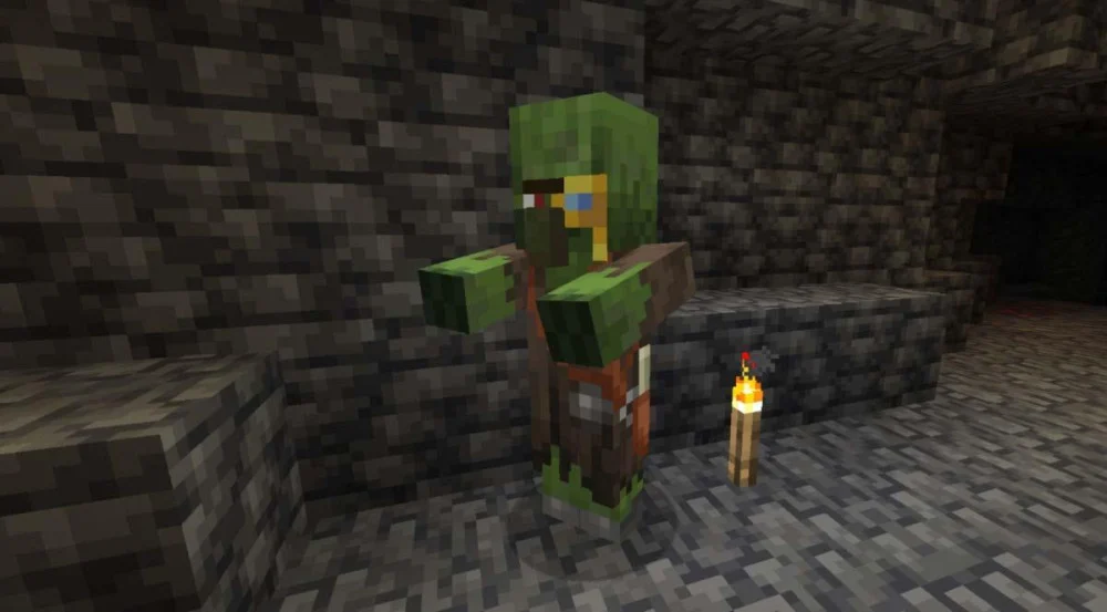Zombie Villager chỉ giảm giá mạnh lần chữa trị đầu tiên duy nhất.