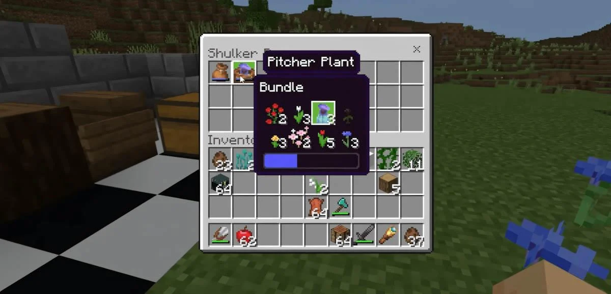 Bundles Minecraft giúp tối ưu kho đồ và lưu trữ vật phẩm
