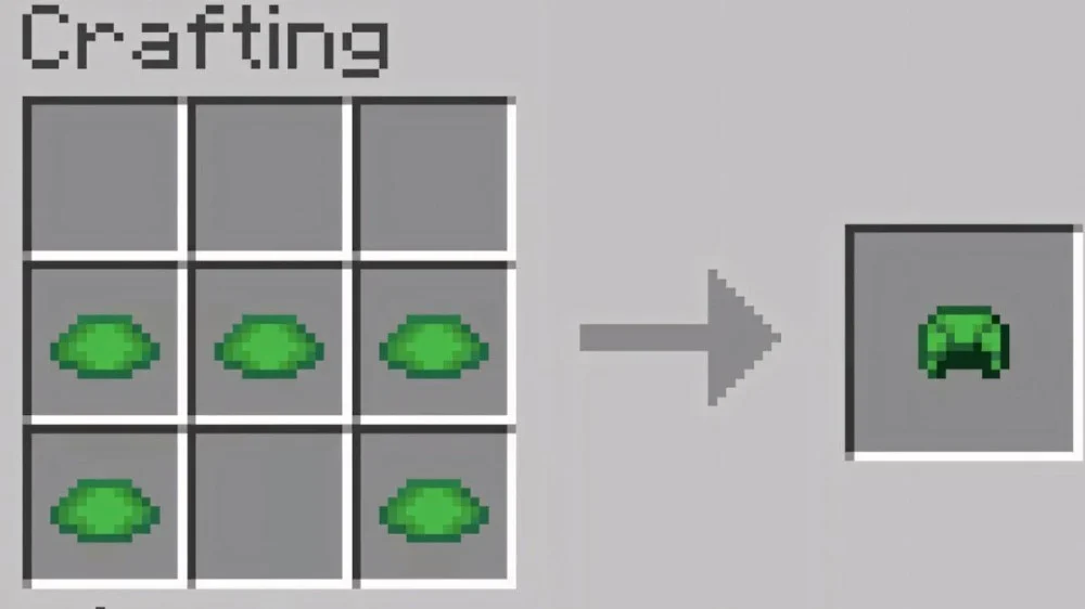 Minecraft vảy rùa trưởng thành dùng chế tạo vật phẩm