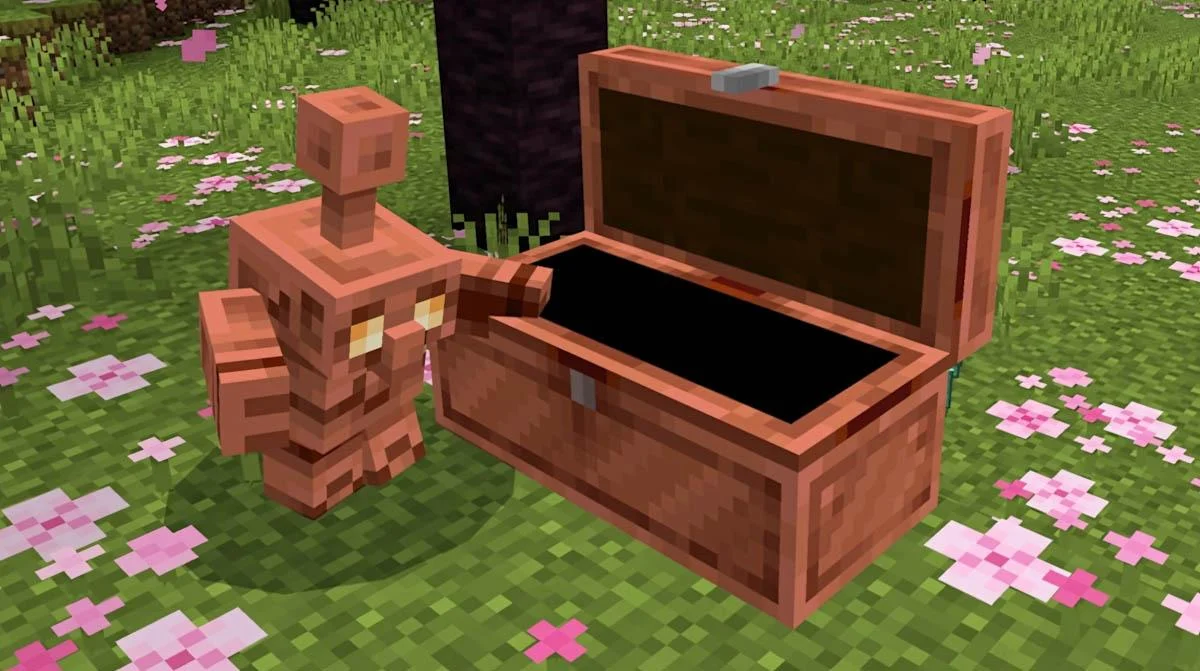 Copper Golem hỗ trợ sắp xếp vật phẩm trong Minecraft