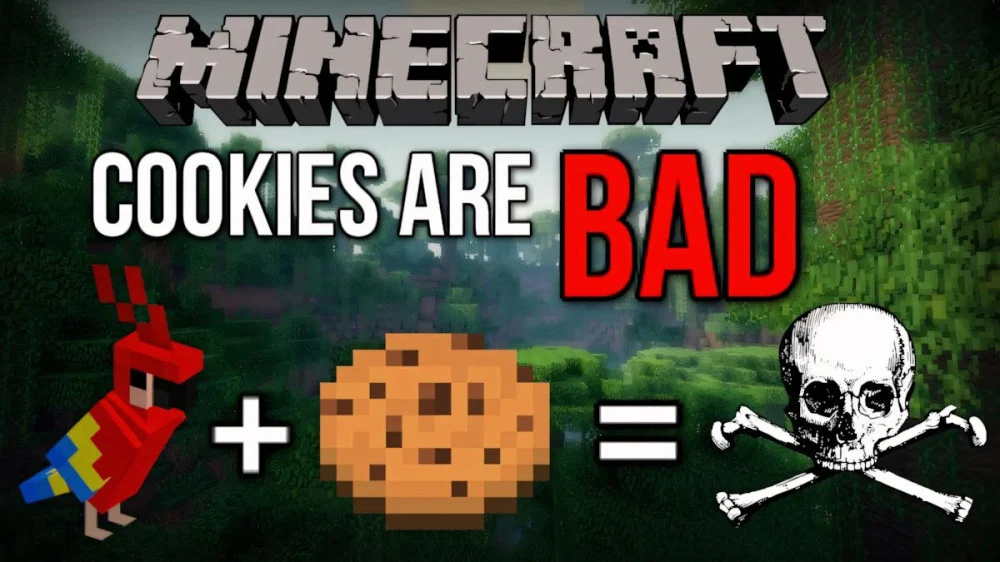 Minecraft vẹt không ăn cookie vì bánh quy gây độc