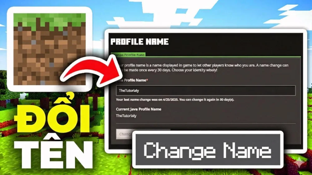 [GamerTag] Cách Đổi Tên Trong Minecraft | Đổi Nhanh Trên Java, Bedrock, PC, PE…